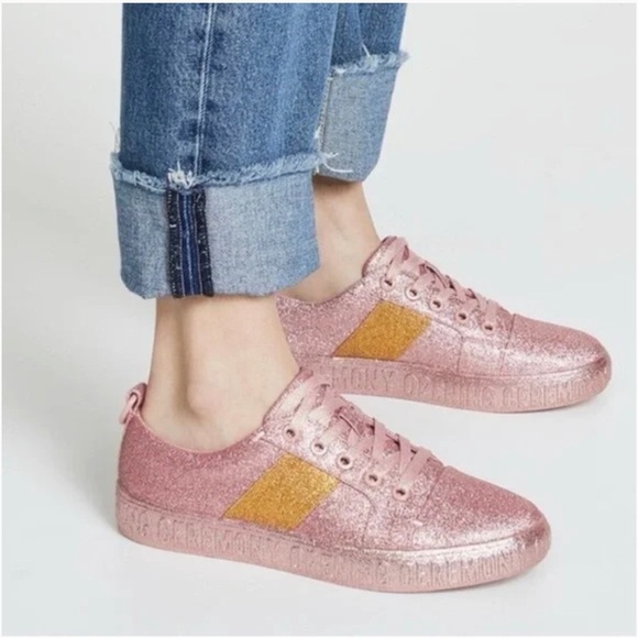 Opening Ceremony Women's Sparkle Sneakers - Pink and Gold - Picture 2 of 8
